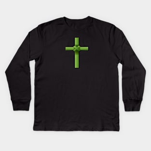 Palm Sunday Cross Kids Long Sleeve T-Shirt